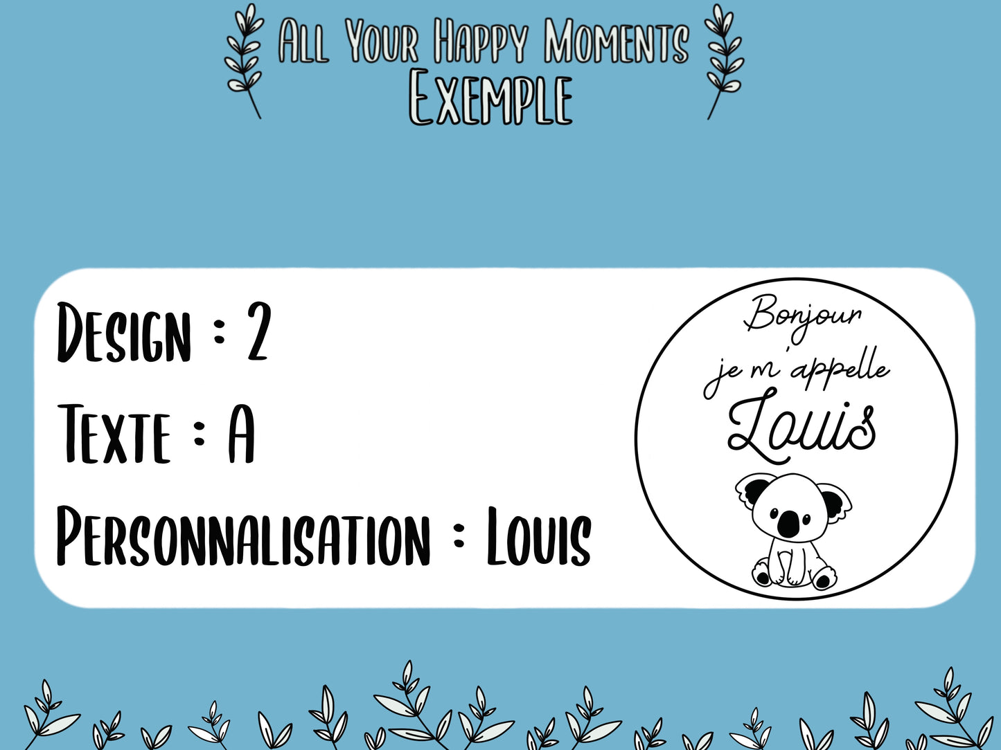 Carte en bois annonce naissance