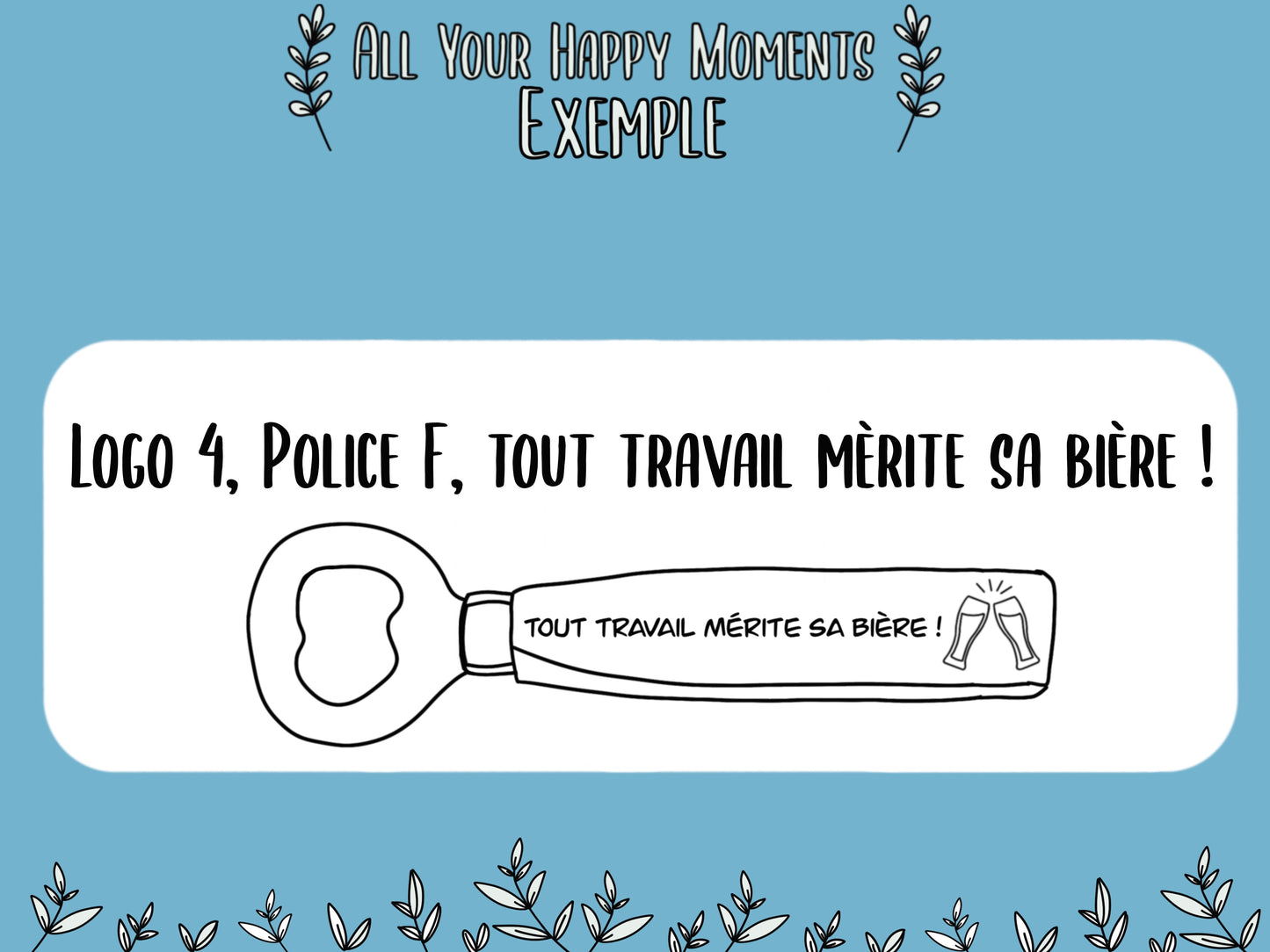 Décapsuleur en bois personnalisé