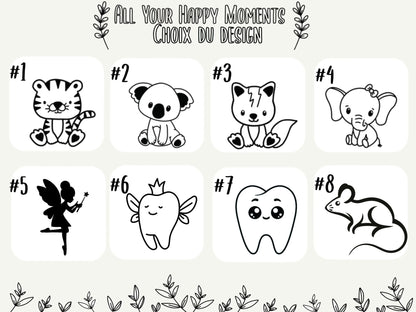 Boite à dents de lait personnalisé All Your Happy Moments