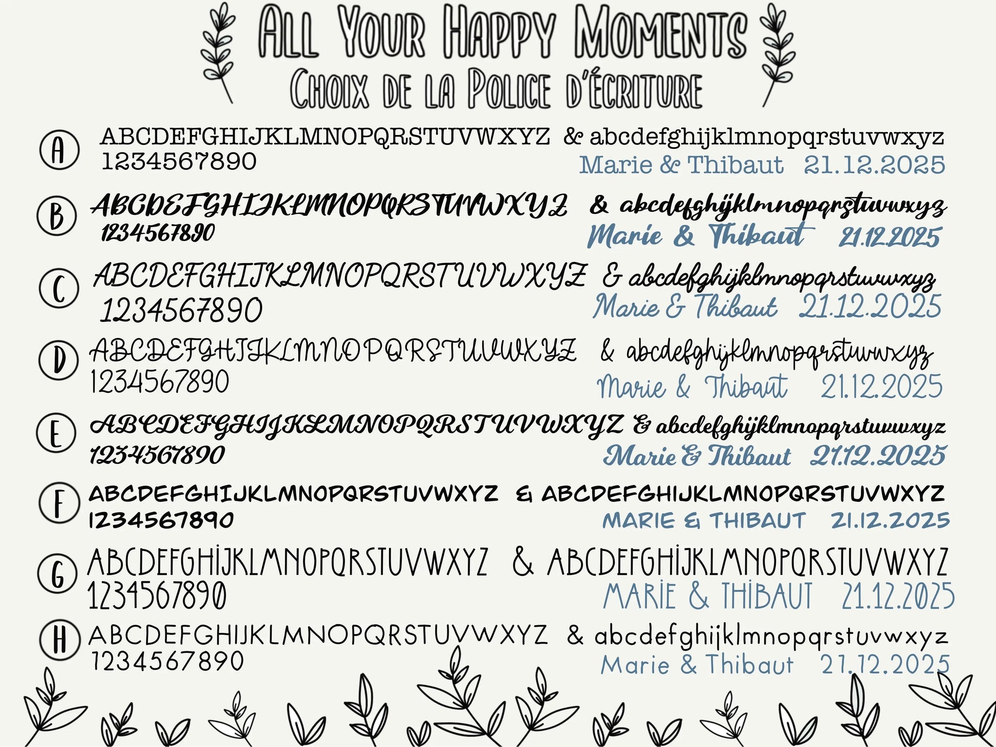 Cintre personnalisé en bois pour enfant All Your Happy Moments