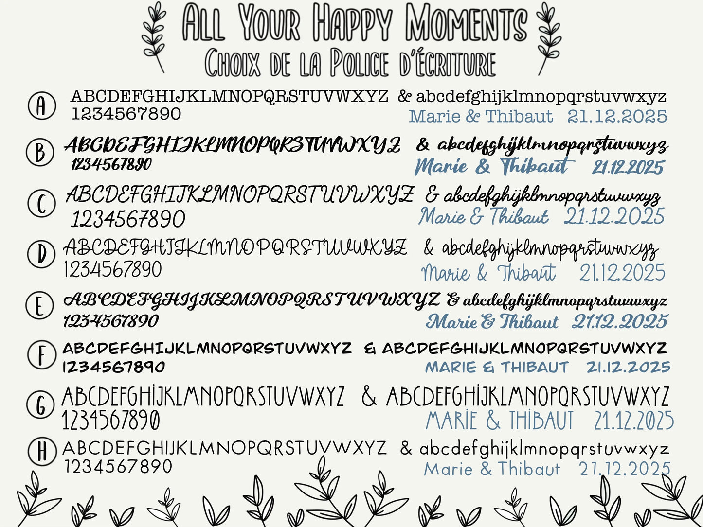 Miroir de poche personnalisable en acier inoxydable All Your Happy Moments